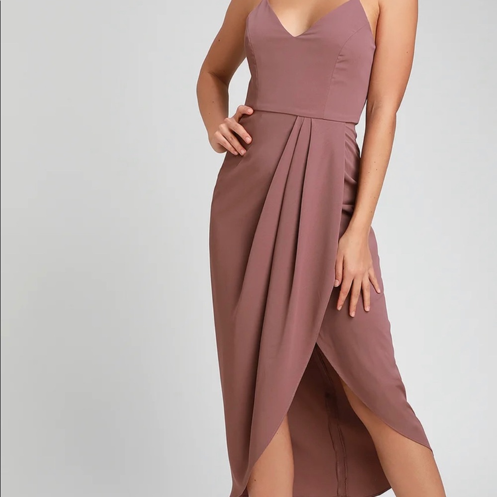 Plum wedding guest dress